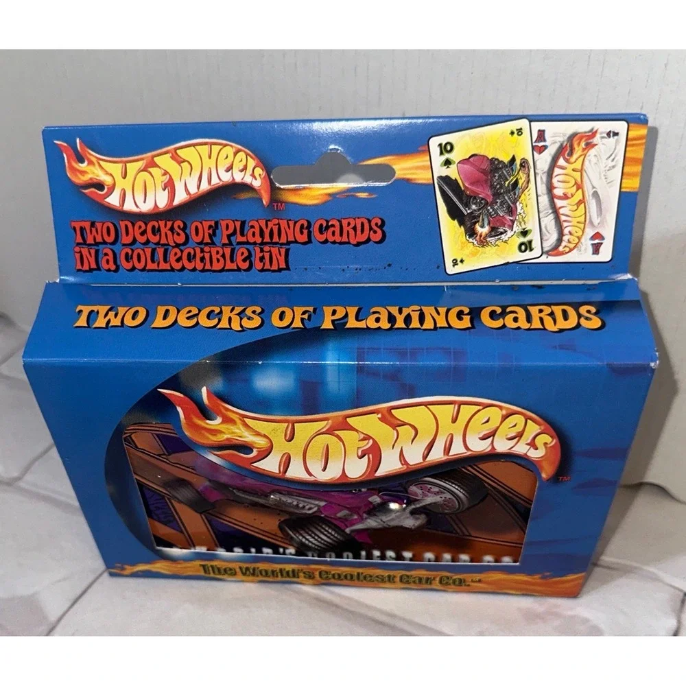 Hot Wheels 1993 McDonalds Dragster‎ & 2001 Bicycle Playing Cards Tin Set